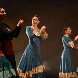 Fotografía de Por bandera (ensayo) - Conservatorio de Danza