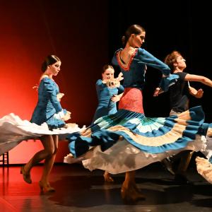 Fotografía de Por bandera (ensayo) - Conservatorio de Danza