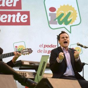 Fotografía de Juan Pinilla en cierre campaña IU - Juan Pinilla