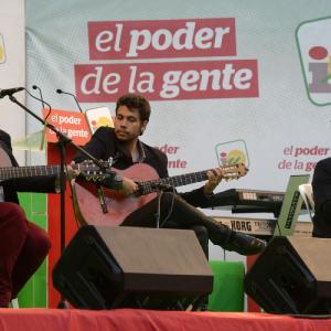 Fotografía de Juan Pinilla en cierre campaña IU - Juan Pinilla