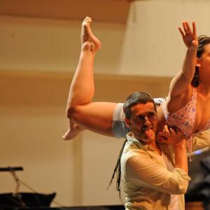 Fotografía de OCG con el conservatorio de danza, La creación del mundo - Conservatorio de Danza