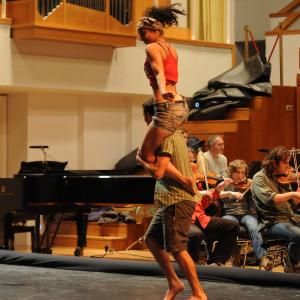 Fotografía de OCG con el conservatorio de danza, La creación del mundo - Conservatorio de Danza