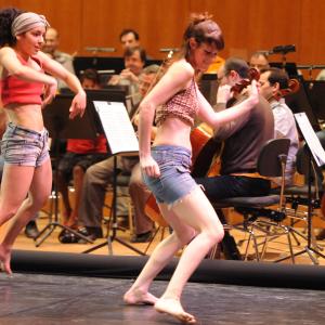 Fotografía de OCG con el conservatorio de danza, La creación del mundo - Conservatorio de Danza