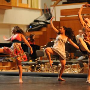Fotografía de OCG con el conservatorio de danza, La creación del mundo - Conservatorio de Danza