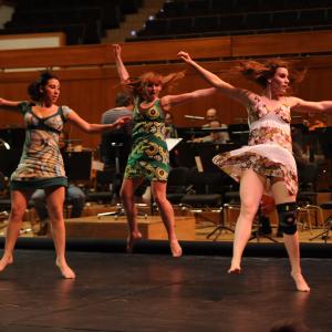 Fotografía de OCG con el conservatorio de danza, La creación del mundo - Conservatorio de Danza