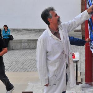 Fotografía de Performance pictórica en el Teatro del Zaidín - 