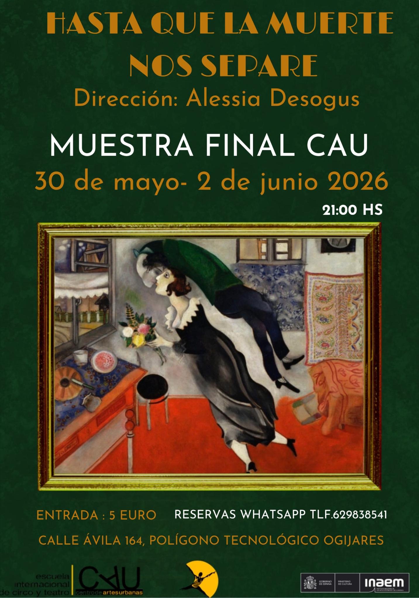 Muestra final CAU: "Hasta que la muerte  nos separe..."