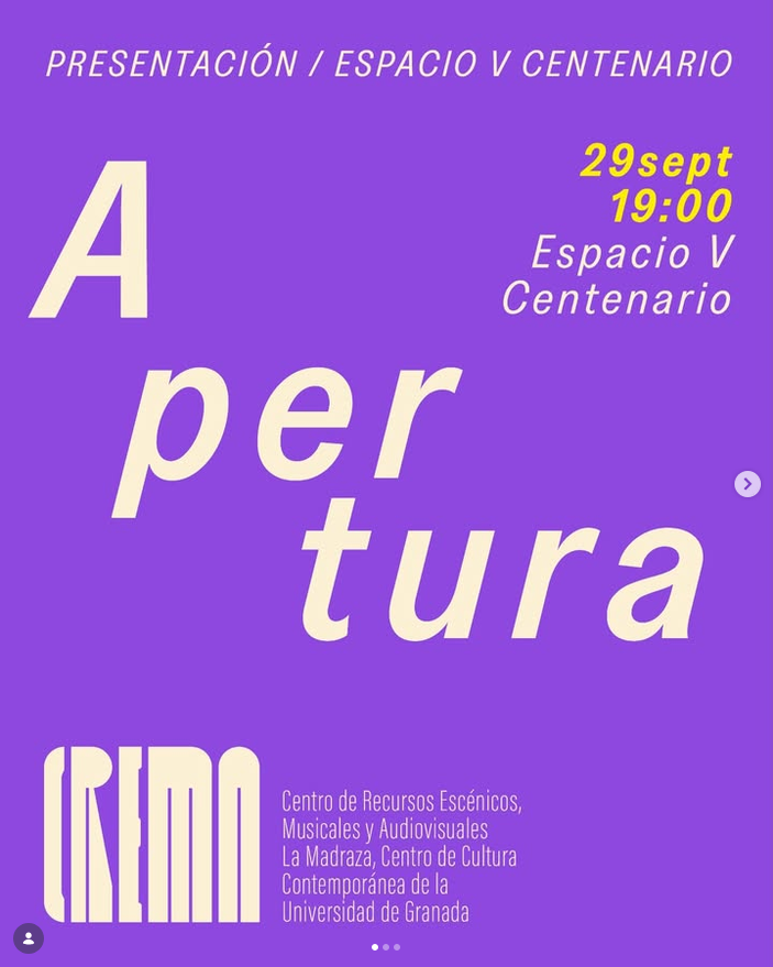 Apertura CREMA