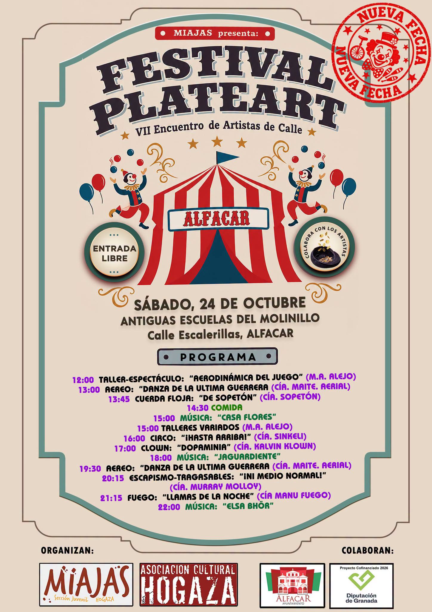 Festival Plateart: NUEVA FECHA